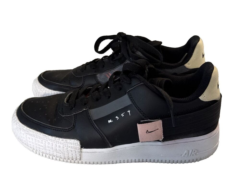 NIKE AF1-TYPE AIR FORCE 1 Low Drop Type Pink Tint Men's Sz 9 Adjustable Strap